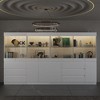 Famapy Modular Kitchen Pantry Cabinet with Light & Glass Doors - 4 of 4
