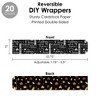 Big Dot of Happiness Give Thanks - Thanksgiving Party Favors and Cupcake Kit - Fabulous Favor Party Pack - 100 Pieces - 3 of 4