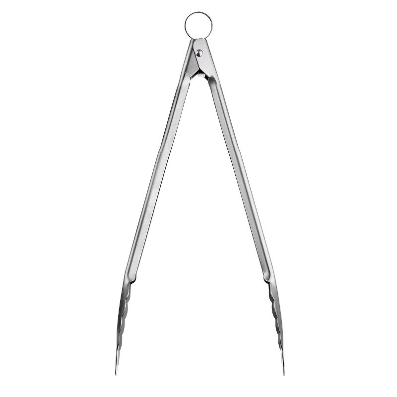 Cuisipro 12 Inch Stainless Steel Locking Tongs, 1 of 3