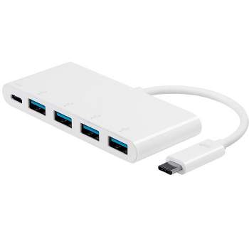 Monoprice USB-C to 4x USB-A 3.0 and USB-C (F) Adapter, Compatible With USB-C Equipped Laptops, Such As The Apple Macbook And Google Chromebook