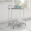 Hastings Home 2 Tiered Countertop Kitchen Storage Shelf Rack with 3 Side Hoods - 2 of 4