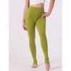 INSPIRE CHIC Women's Elastic Waistband Soft Gym Yoga Cotton Stirrup Pants Leggings - 3 of 4