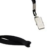 SICURIX Flat Lanyard with Bulldog Clip, Black, Pack of 100 - 3 of 4