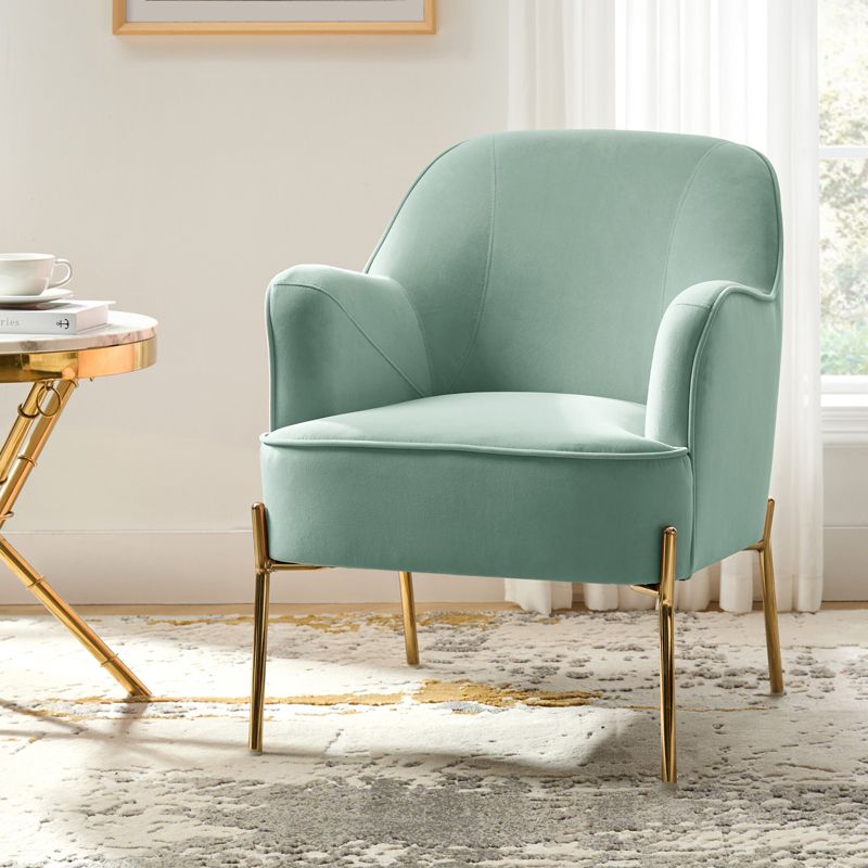 Odo Upholstered Accent Chair Velvet Comfy Living Room  Arm Chair | Karat Home, 4 of 15