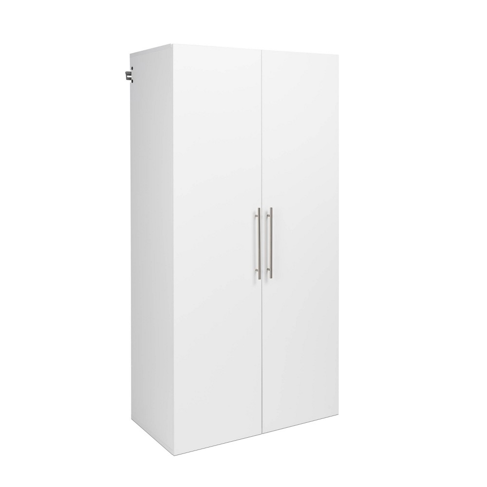 Hangups Wardrobe Cabinet White - Prepac: Laminated Wood Composite, 5-Year Warranty, 72" Tall