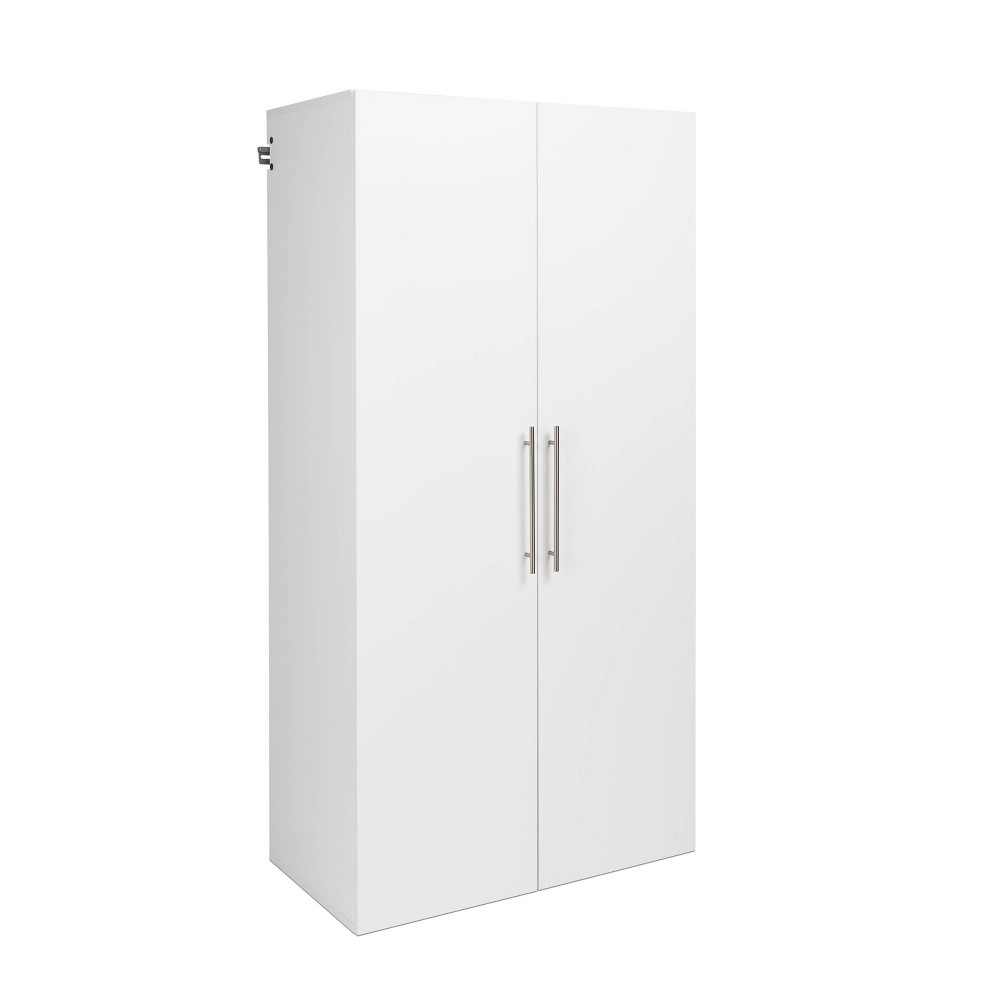 Photos - Wardrobe Hangups  Cabinet White - Prepac: Laminated Wood Composite, 5-Year Warranty, 72" Tall