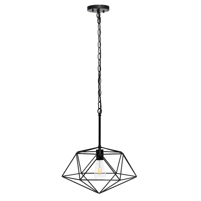 1-Light 16" Modern Metal Wire Paragon Hanging Ceiling Pendant - Lalia Home, 1 of 11