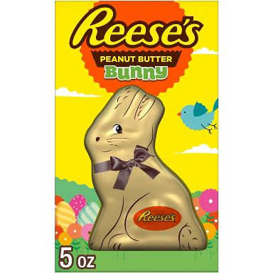 Reese's Milk Chocolate Peanut Butter Bunny Easter Candy Gift Box - 5oz