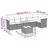 vidaXL Garden Sofa Set Black PE Rattan Large Modular Garden Sofa Set - 3 of 4