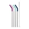 Ello 4pk Stainless Straws with Silicone Tips - image 3 of 3