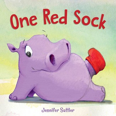 One Red Sock - by  Jennifer Sattler (Board Book)