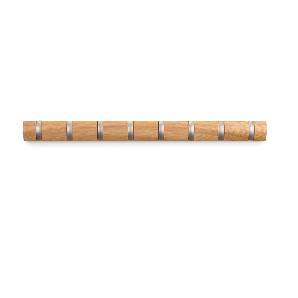 Umbra 23.93"x6.73" Flip Decorative Hook Rack Wood