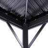 10 ft x10 ft Hardtop Gazebo, Black Frame with Gray Curtains, Double Metal Roof, Aluminum Alloy Frame, Net, Heavy Duty, for Patio, Backyard, Garden - 4 of 4