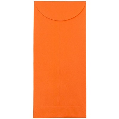 JAM Paper #12 Policy Business Colored Envelopes 4.75 x 11 Orange Recycled 3156399