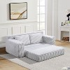 KTMBDW 70" Oversized Double Chaise,Cloud Plush Sofa Deep Seat,No Assembly Required,Modern Corduroy Loveseat Chair for Living Room - 3 of 4