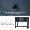 TIRAMISUBEST Sideboard Console Table with Bottom Shelf, Farmhouse Buffet Storage Cabinet with 2 Storage Drawers for Living Room - 4 of 4