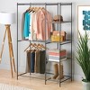 Whitmor Gunmetal Double Rod Closet All Metal Gray - 2 of 3