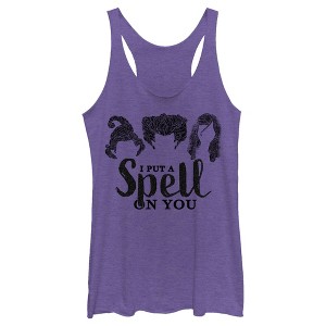 Women's Disney Hocus Pocus Witch's Spell on You Racerback Tank Top - 1 of 3