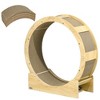 PawHut 36" Cat Wheel for Indoor Cats with Brake, 4 Pack Replacement Scratching Pads for Health and Fitness, Oak - 4 of 4