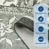4x6 Rug for Bedroom, Provence Botanical Grove Washable Rugs Non Slip Low Pile Small Carpet for Bedside Kids Room Office Dining Room - 4 of 4