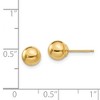 Black Bow Jewelry 6mm Polished Ball Friction Back Stud Earrings in 14k Yellow Gold - 4 of 4