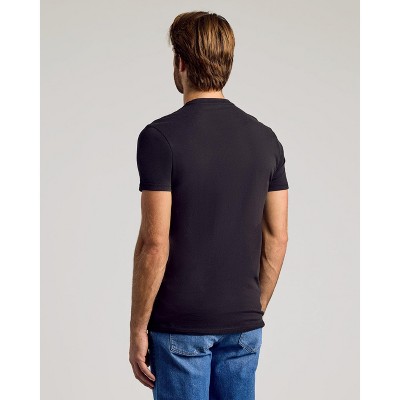Men's XL Black Cotton Blend Crew Neck Short Sleeve T-Shirt Pack