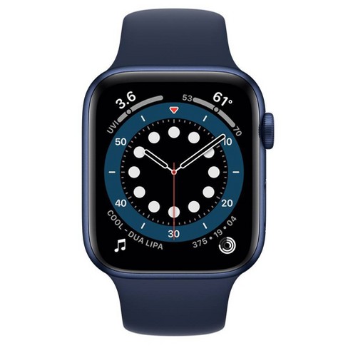 Apple Watch Series 6 GPS + Cellular 44mm Blue Aluminum Case with Deep Navy  Sport Band - Target Certified Refurbished