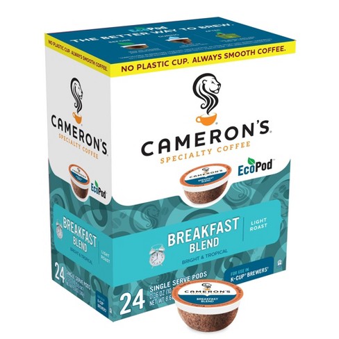 Cameron's Breakfast Blend Light Roast Coffee Pods - 24ct : Target