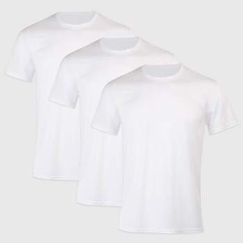 Hanes Premium Men's X-Temp Mesh Short Sleeve Crewneck T-Shirt 3pk - White