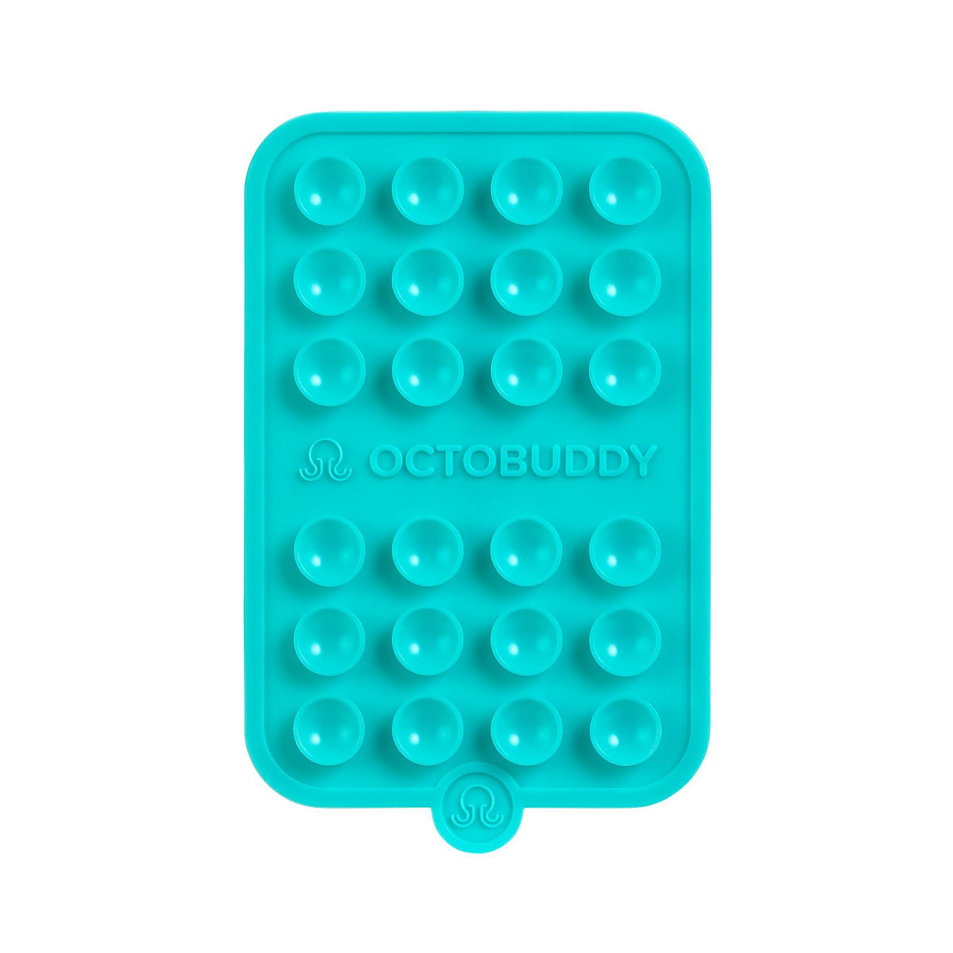 Octobuddy Silicone Suction Cup Phone Case Mount Double-Sided - Turquoise
