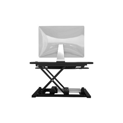 PowerPro 40" Black Electric Adjustable Standing Desk Converter with USB