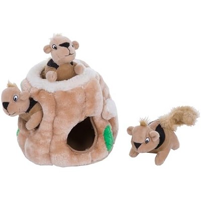 Outward Hound Hide A Squirrel Plush Dog Toy Puzzle, Small