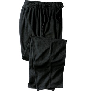 KingSize Men's Big & Tall Solid Microfleece Pajama Pants - 1 of 2