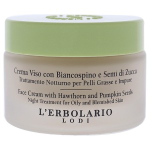 L'Erbolario Face Cream with Hawthorn and Pumpkin Seeds - Night Treatment for Oily Skin - 1.6 oz - 1 of 4
