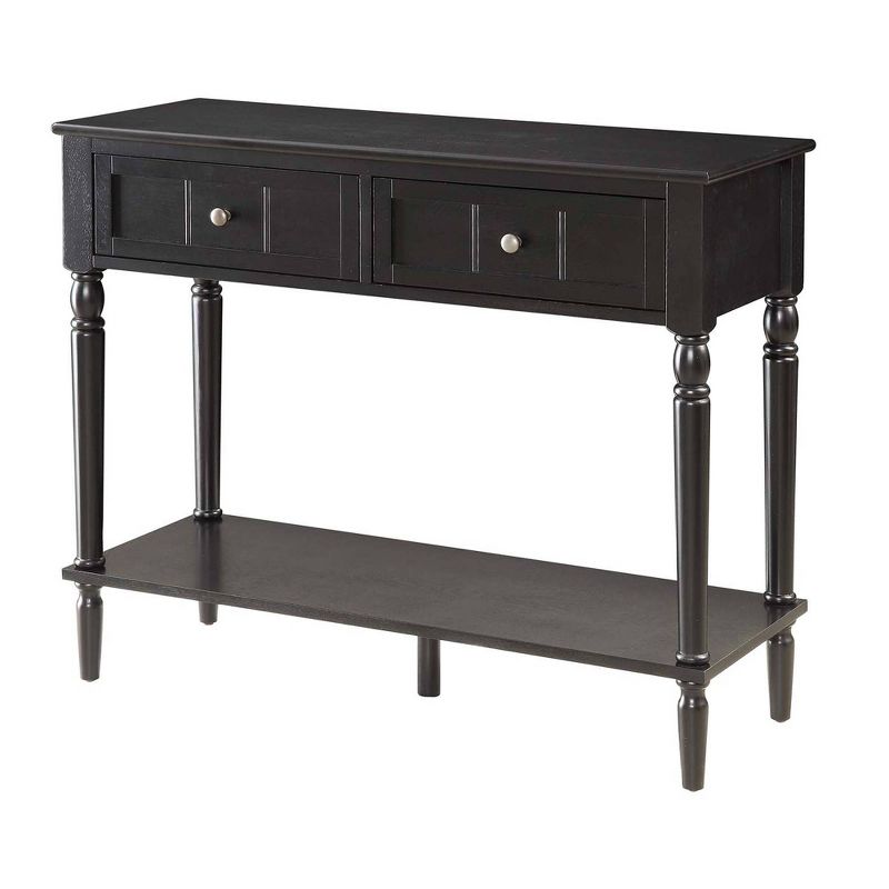 French Country 2 Drawer Hall Table with Shelf - Breighton Home, 1 of 7