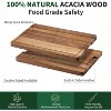 Acacia Wood Cutting Board for Kitchen, 18x12 Medium Cutting Board, 1" Thick Solid Wood Cutting Board with Juice Grooves, Knife Friendly & Reversible - 4 of 4