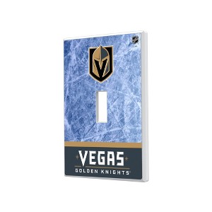 NHL Western Conference Teams Ice Wordmark Hidden-Screw Light Switch Plate for Single Toggle - 1 of 4