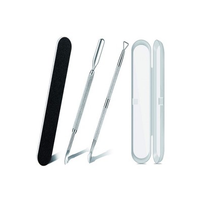 LOVELAY CREATIONS Premium Cuticle Pusher and Nail Files