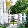 Gulches Metal Garden Arch with Gate W58.07*H97.24 Climbing Plants Support Rose Arch Outdoor Black - 3 of 4