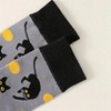 Black Cat Playing with Yarn Socks (Women's Sizes Adult Medium) from the Sock Panda - image 2 of 3