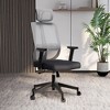 LeisureMod Modern Office Chair with Mesh Back and Headrest Adjustable Height 360 Degree Swivel and Tilt Nift Series - 2 of 4