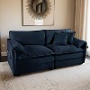 Oversized Chenille Loveseat Sofa, Oversized 2-Seater Small Cloud Couch, Modern Comfy Deep Seat Love Seat - Leovsnove - 2 of 4