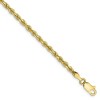 Black Bow Jewelry 3mm 10k Yellow Gold D/C Quadruple Rope Chain Bracelet - 3 of 4