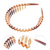 Unique Bargains Women's Small Waves Anti-Slip Toothed Hairband Amber 1 Pc - 2 of 4