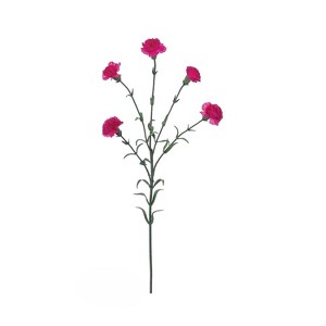 Allstate Floral Mini Carnation Artificial Floral Spray - 27.5" - Fuchsia Pink - 1 of 1