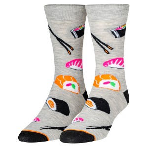 Crazy Socks, Sushi, Funny Novelty Socks, Large - 1 of 4