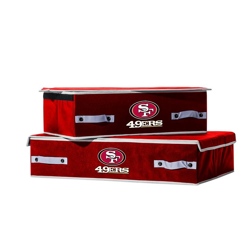 NFL Franklin Sports San Francisco 49Ers Under The Bed Storage Bins - Large, 2 of 5