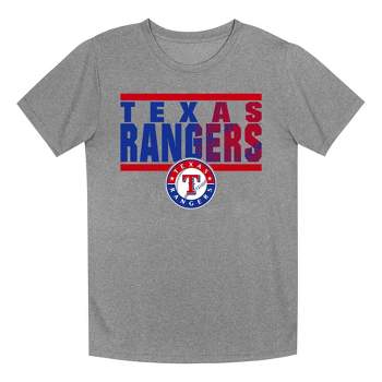 MLB Texas Rangers Boys' Gray Poly T-Shirt