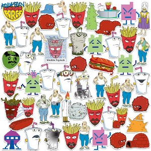 Aqua Teen Hunger Force Character 50CT Vinyl Large Deluxe Stickers Variety Pack - 1 of 4