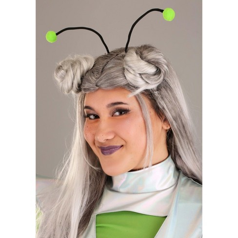 HalloweenCostumes.com 3X Women Women's Outer Space Alien Plus Size Costume,  Gray/Green